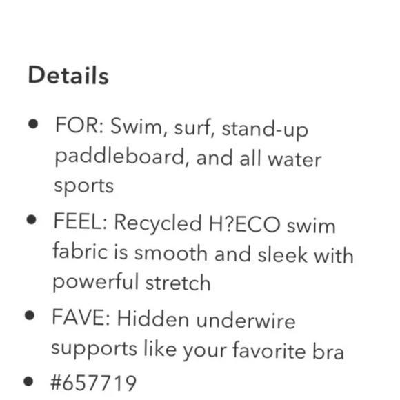 💙💙Athleta Bondi Bra Cup Hero Bloom Blue Square Neck Tankini Top Size 40 D/DD💙 - Picture 13 of 13